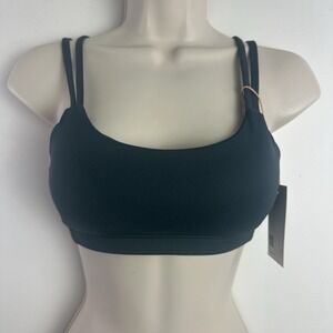 Quince Strappy Sports Bra Womens XS Green Strasppy Sleeveless Sports NWT